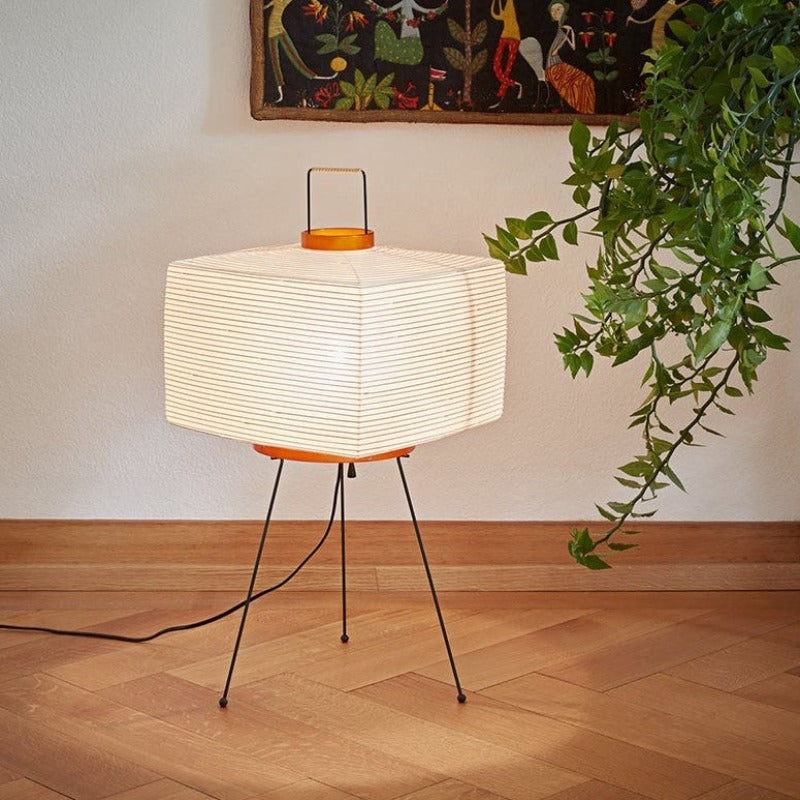 Exotic Oriental Paper Lantern Floor Lamp - Luxicro