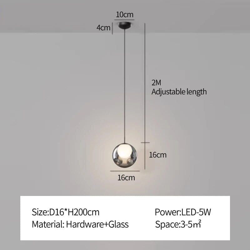 Luxury Copper Pendant LED Ceiling Light Fixture
