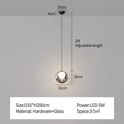 Luxury Copper Pendant LED Ceiling Light Fixture