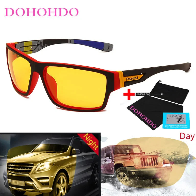 Polarized Night Driving Glasses UV Protection Men Women