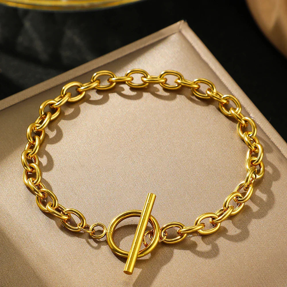 Delicate Round Link Chain Bracelet