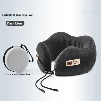 Ergonomic Neck Rest Travel Pillow with Secret Pocket