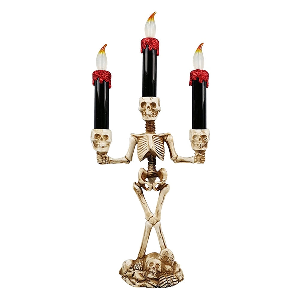 Creepy Skull Halloween Tea Lights
