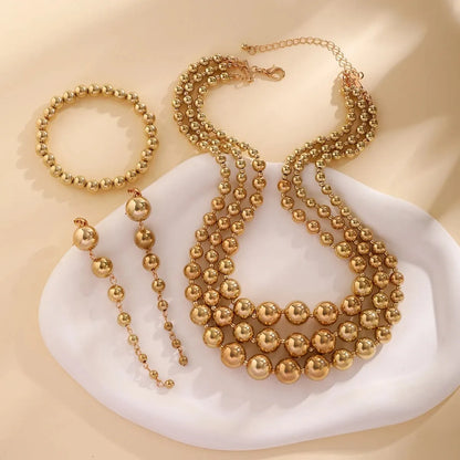 Fashionable 3pc Earring Necklace Bracelet Set