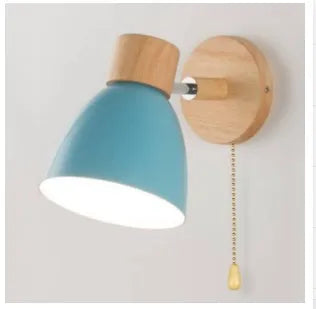 Rustic Wood Adjustable Wall Light