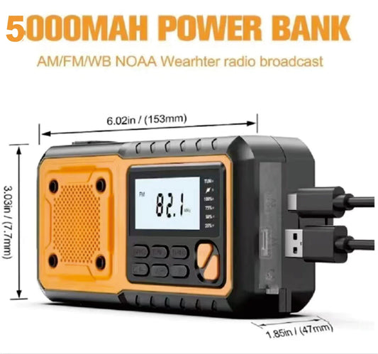 Compact Solar Radio with FM and AM - Luxicro