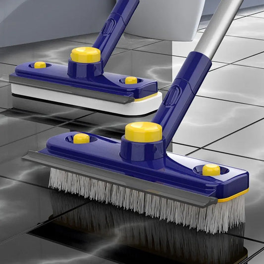 2 in 1 Adjustable Floor Scrubber Cleaning Brush - Luxicro