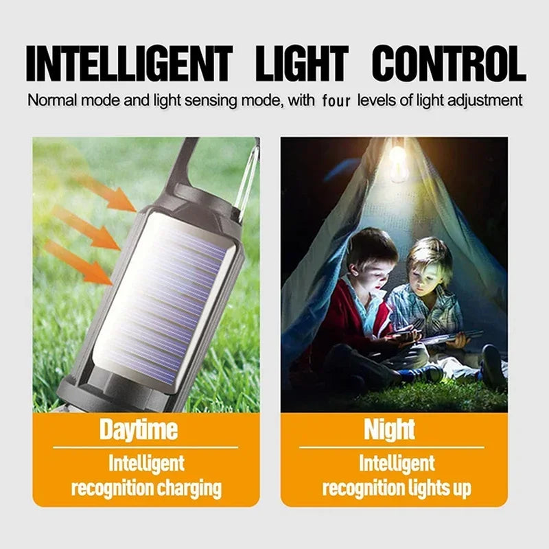Portable Solar LED Waterproof Camping Light