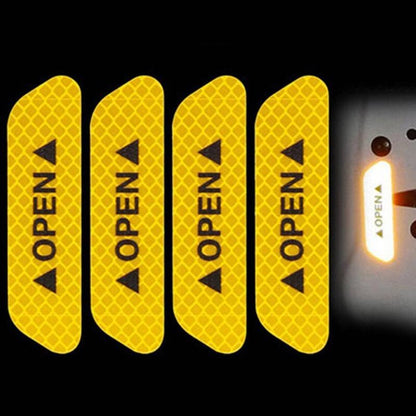 Bright Reflective Safety Alert Stickers 4 Pack