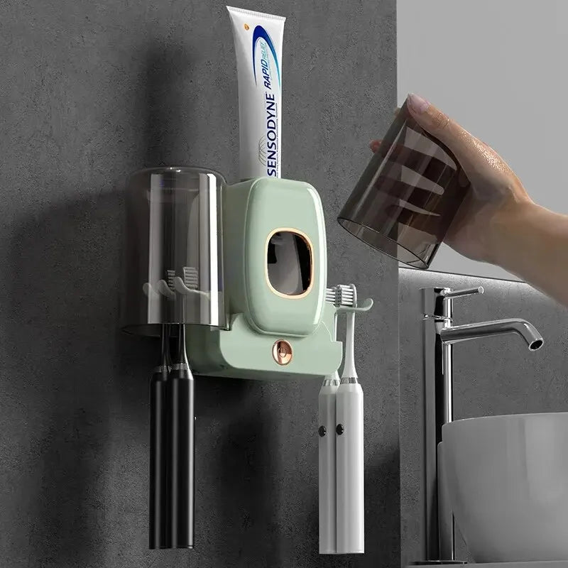 Compact UV Toothbrush Holder and Sanitizer