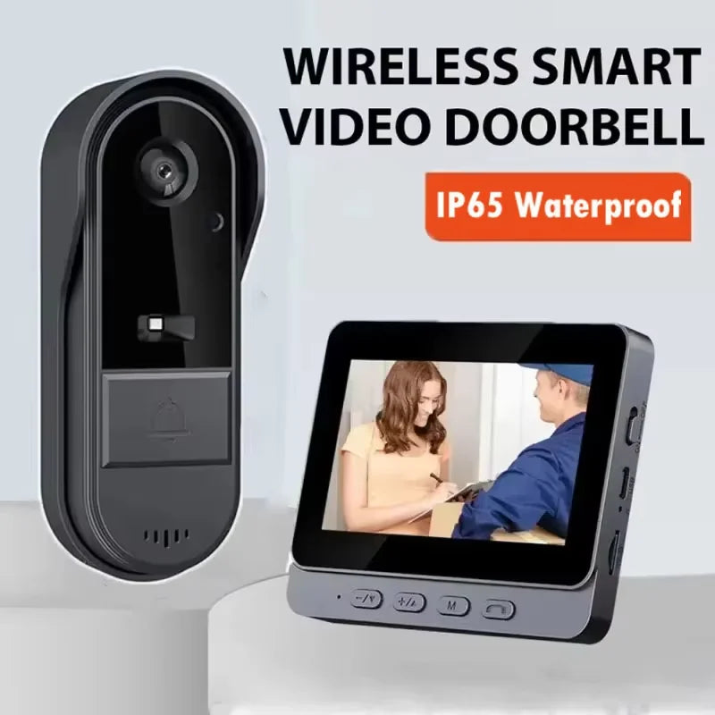 Wireless Smart Doorbell with Intercom and Night Vision - Luxicro