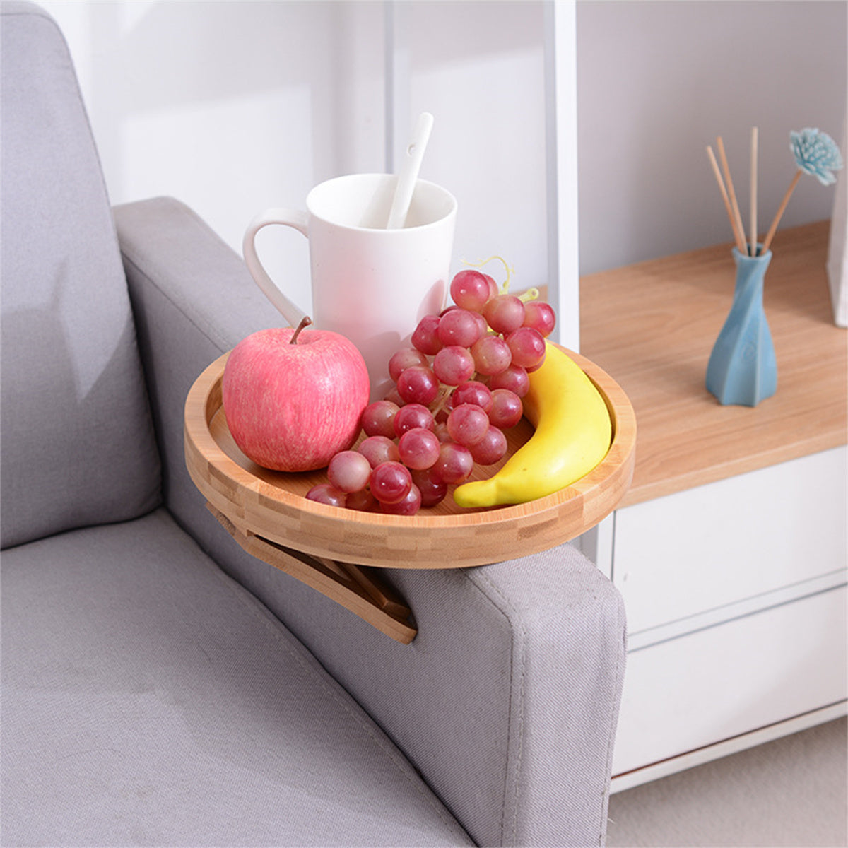 Sturdy Wood TV Dinner Tray Table - Luxicro