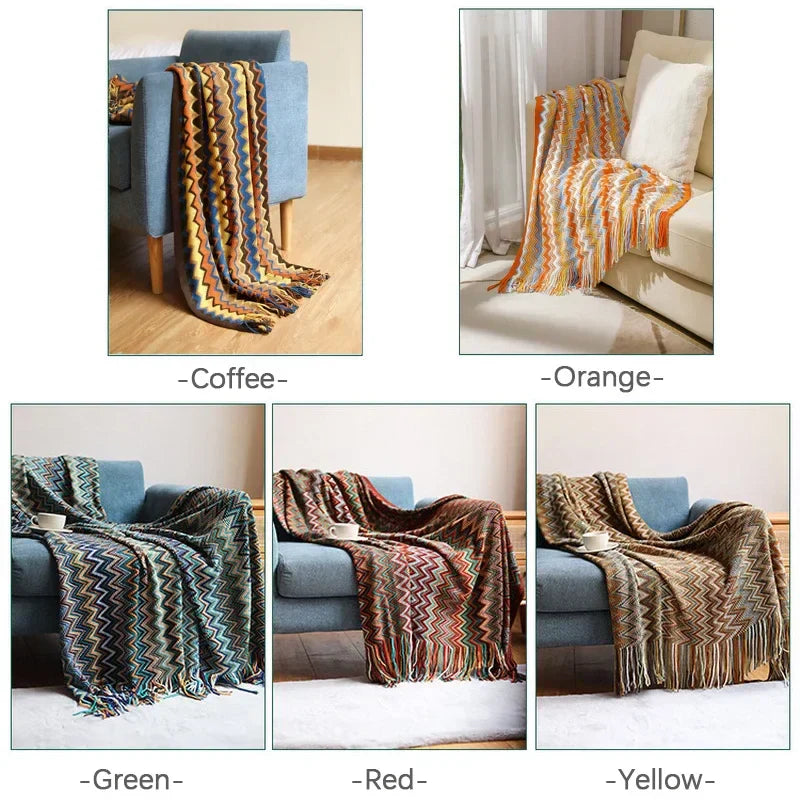 Soft Plush Rustic Red Throw Blanket