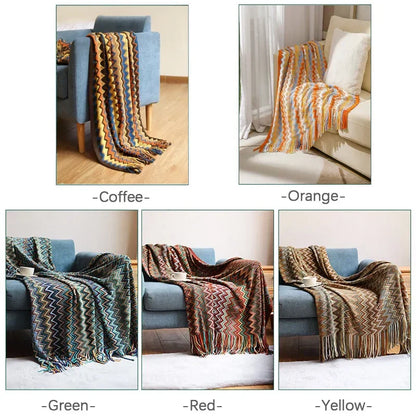 Soft Plush Rustic Red Throw Blanket