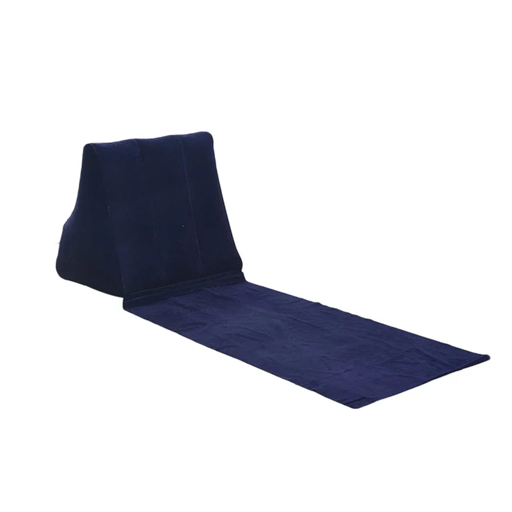 Portable Beach Air Lounge with Back Support Pillow - Luxicro