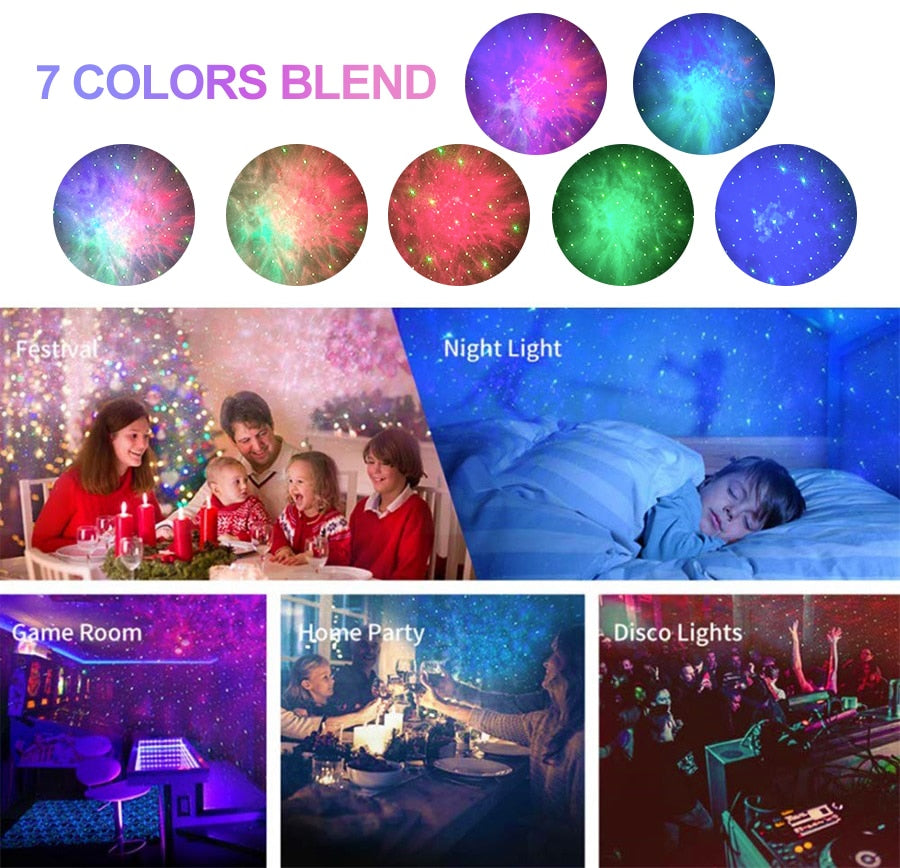 Cosmic Night Sky LED Projector Lamp