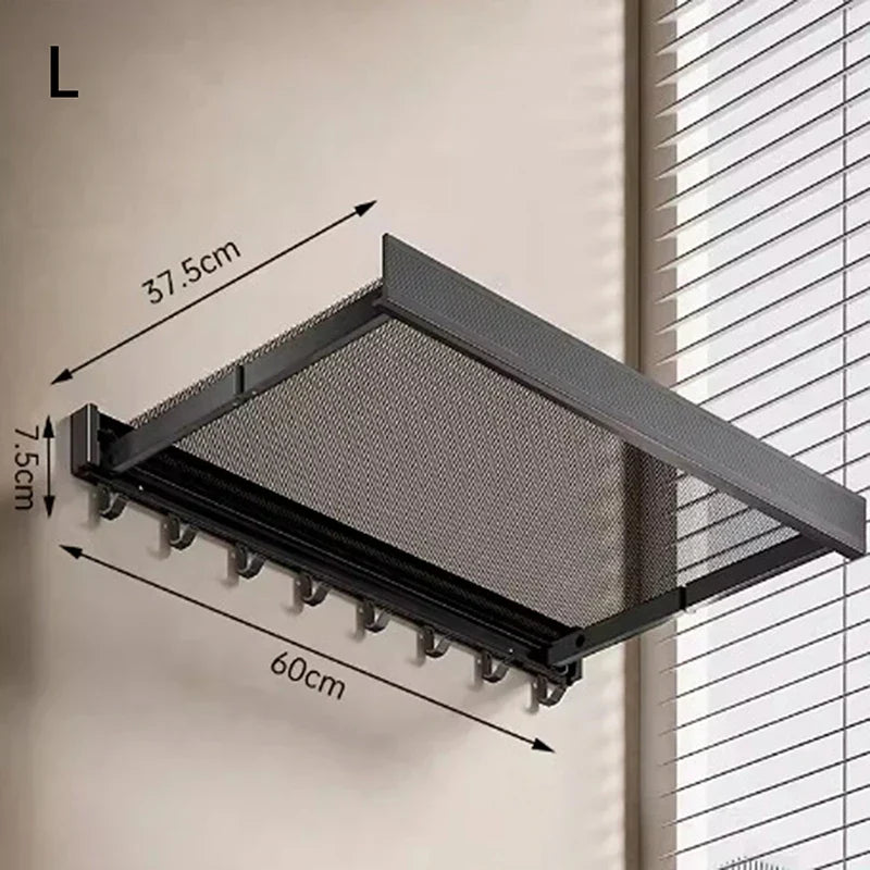 Space Saving Foldable Towel Storage Rack - Luxicro