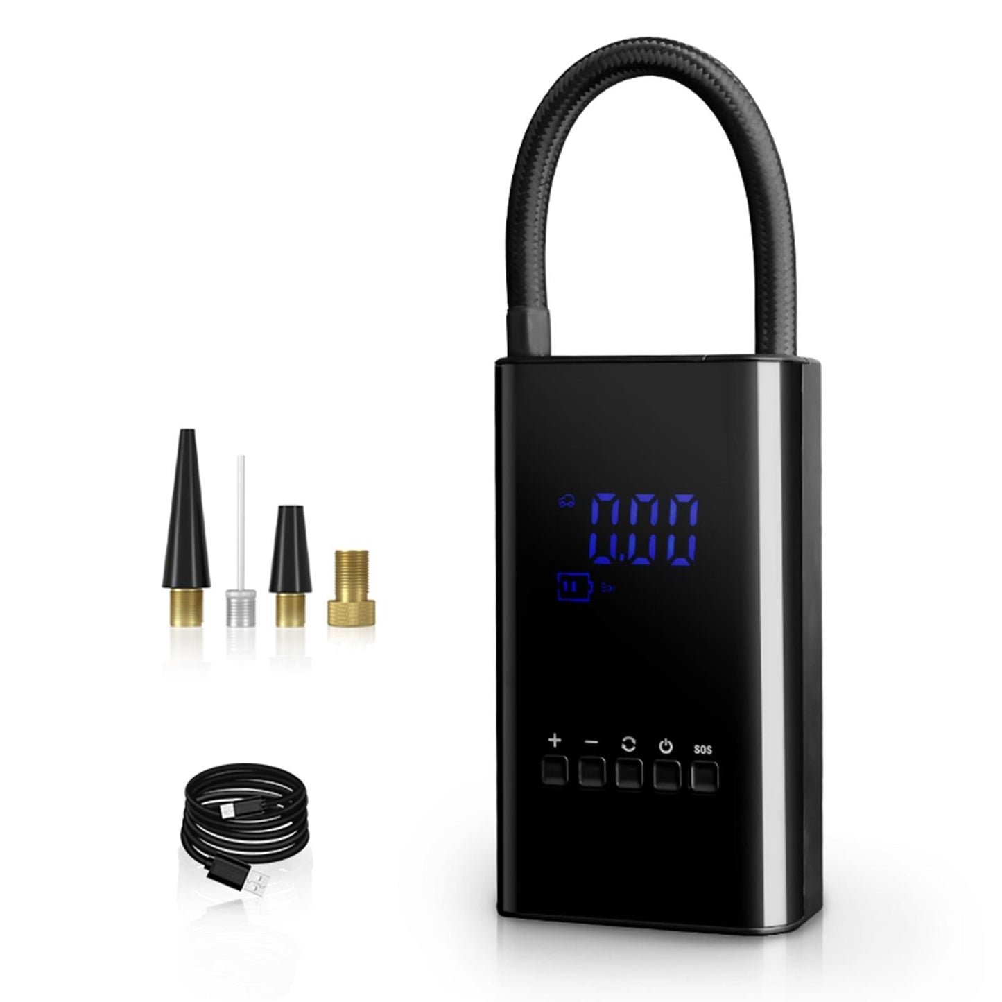 Compact Auto LED Tire Inflator Pump - Luxicro