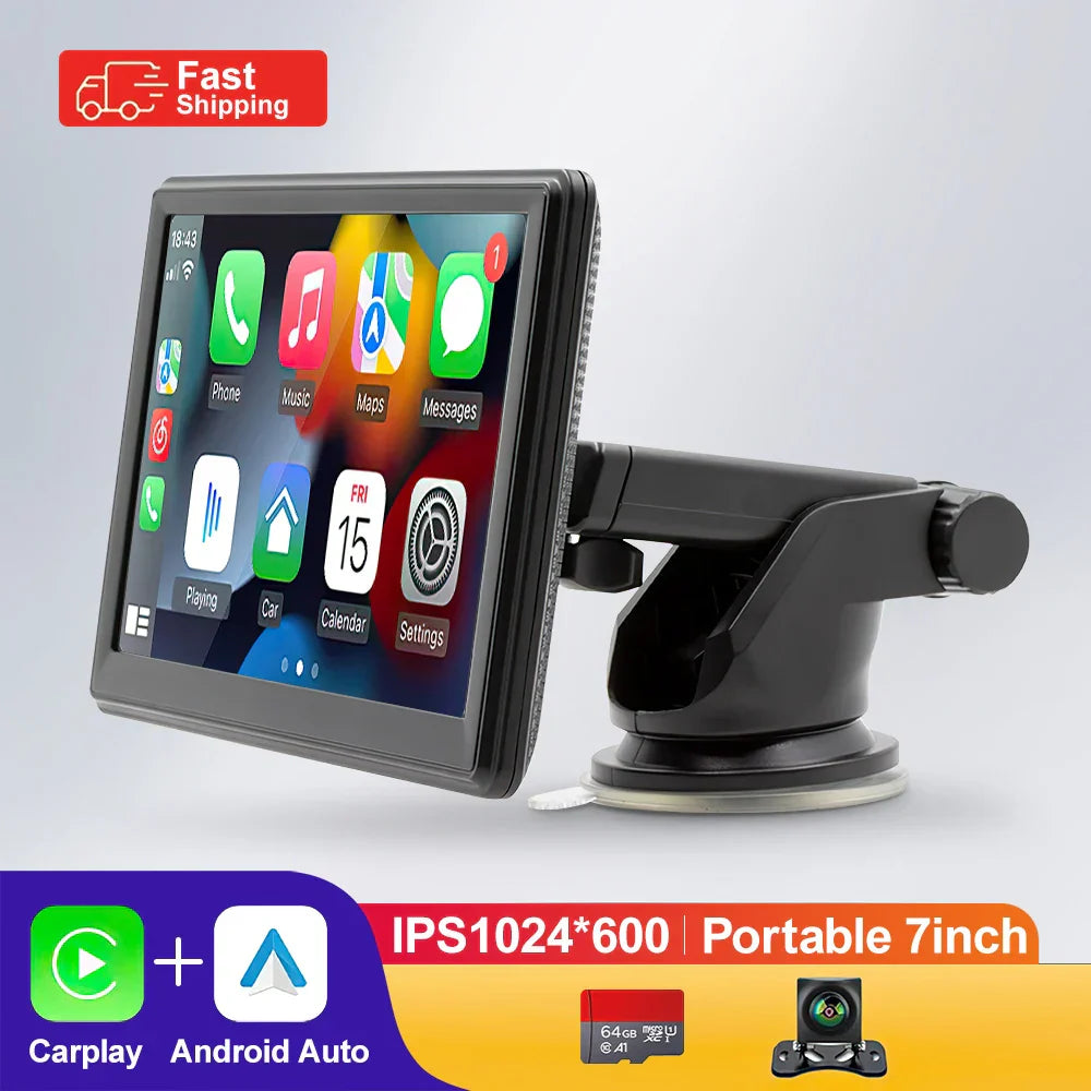 7 Inch Touch Screen Car Radio with GPS and WiFi - Luxicro