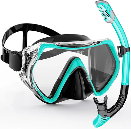 Full Face Easy Breathing Snorkeling Mask Set