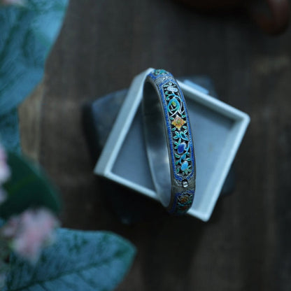 Customizable Sparkly Charm Bangle - Luxicro