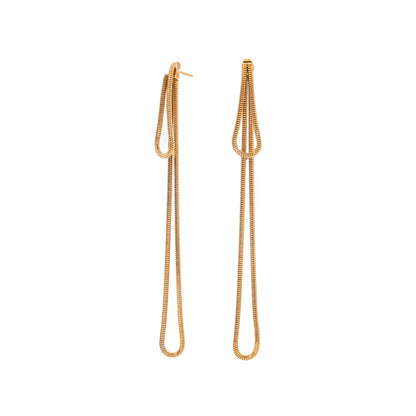 Chic Long Tassel Ball Earrings - Luxicro