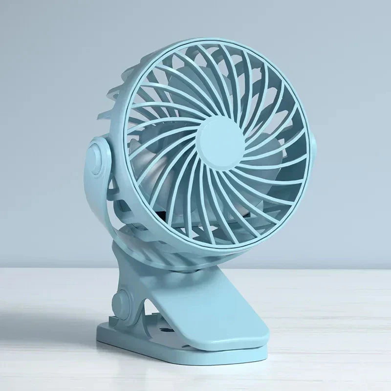 Portable Mini USB Table Fan with LED Light - Luxicro