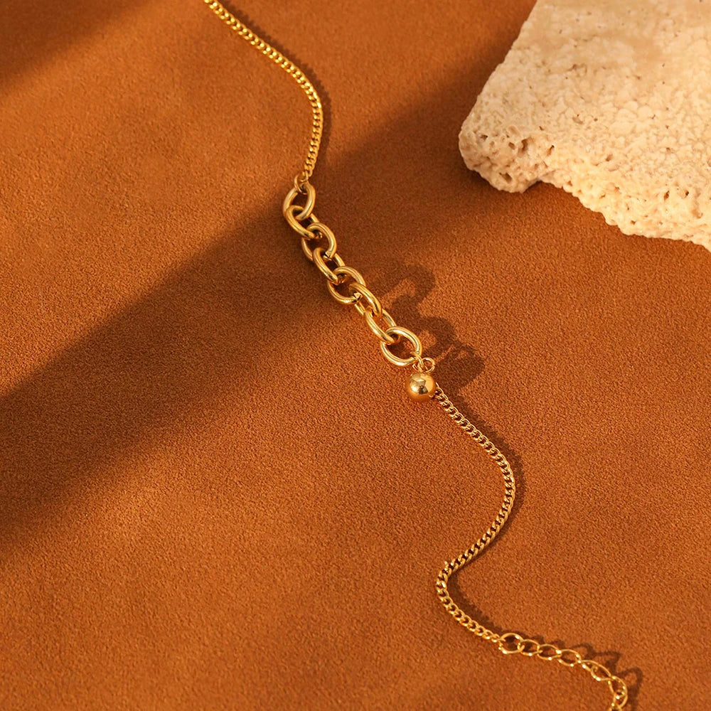 Dainty Chain Curb Link Paperclip Bracelet