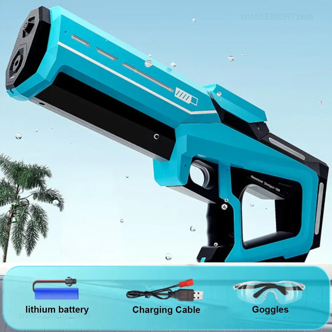 Powerful Splash Gun Rechargeable Water Pistol Long Range Kids Toy