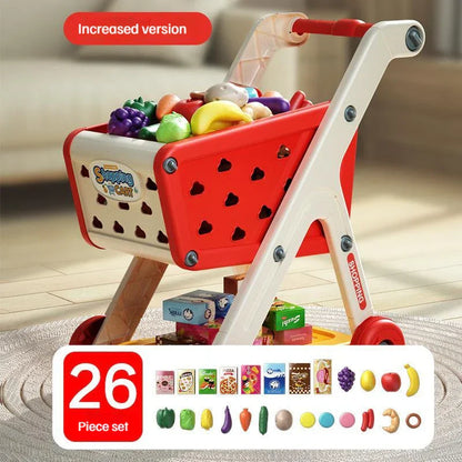 Fun Kids Grocery Cart Play Trolley Toy