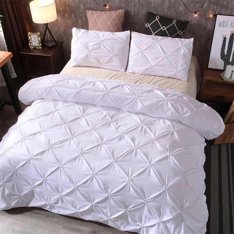Luxury Ruffled 3 Piece Bedding Set
