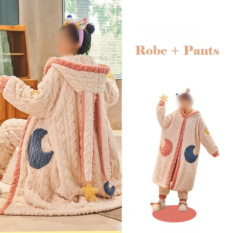 Cozy Plush Fleece Sleep Pajamas