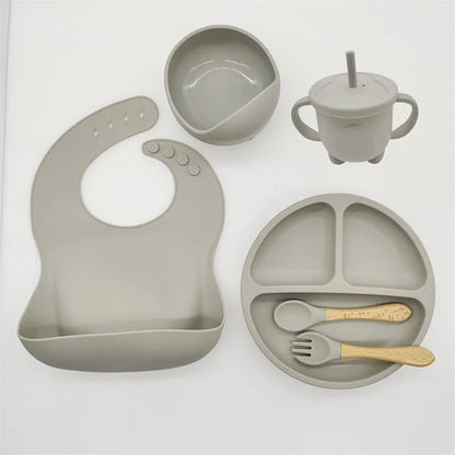 Baby Safe 8pc Suction Plate Bowl Spoon Set