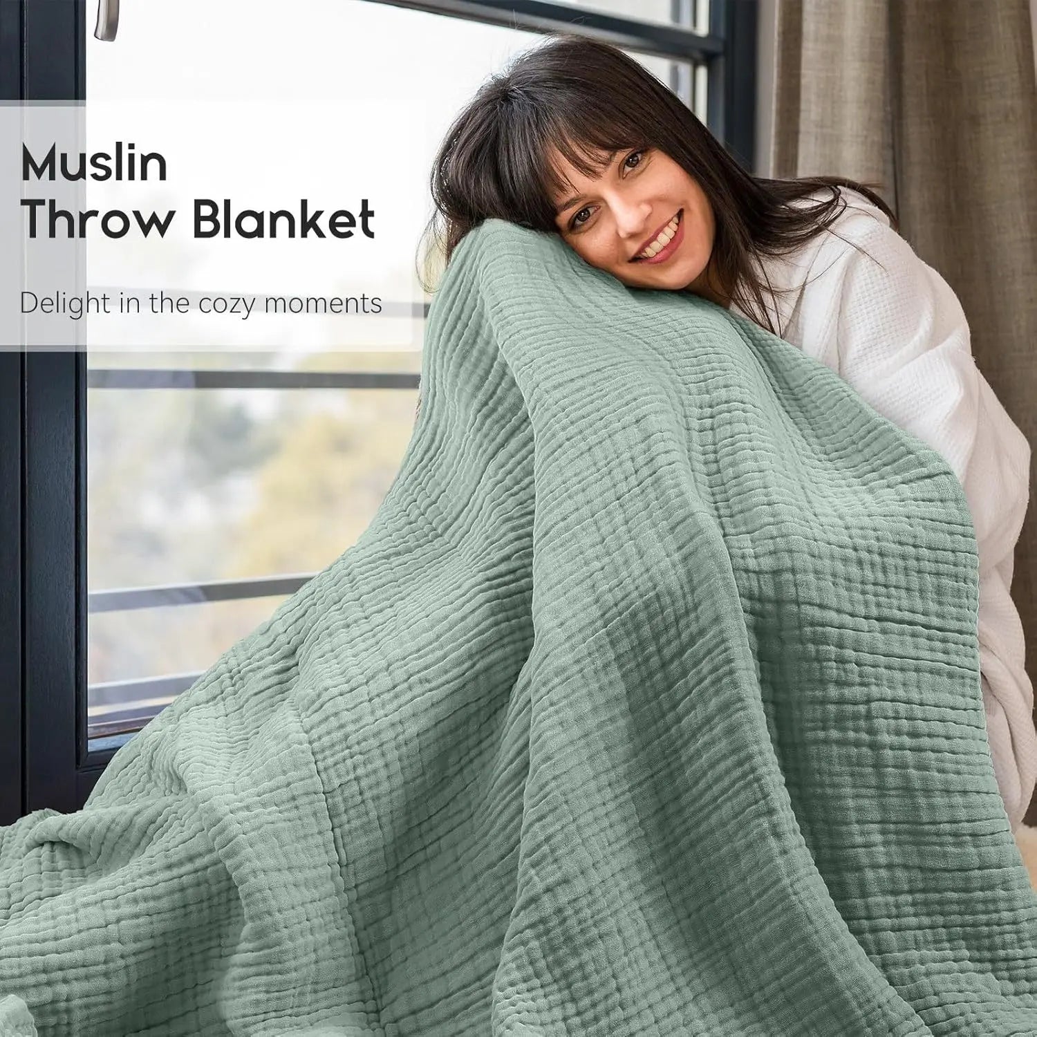 Soft Cotton Throw Blanket for Bed and Sofa - Luxicro