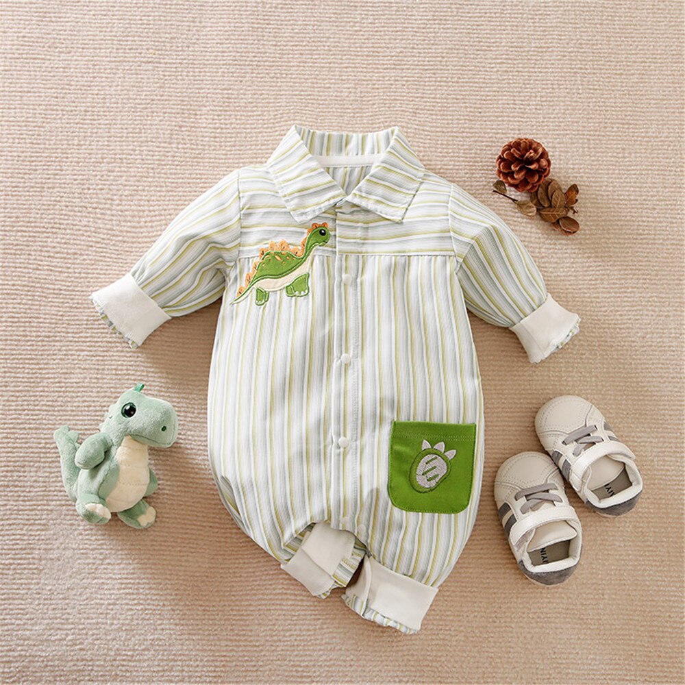 Adorable Infant Boy Short Romper