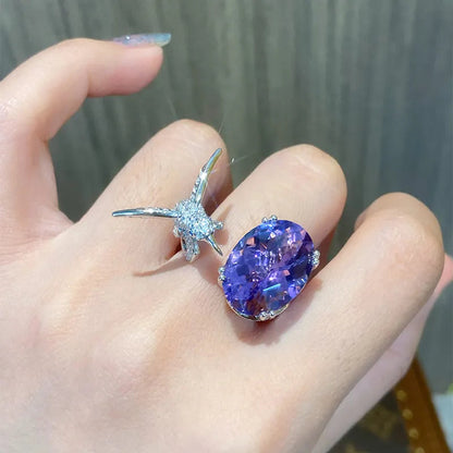 Beautiful Bird Stone Engagement Ring
