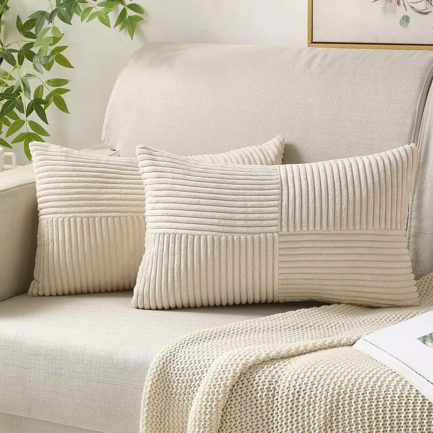 Plush Patterned Velvet Pillow Covers
