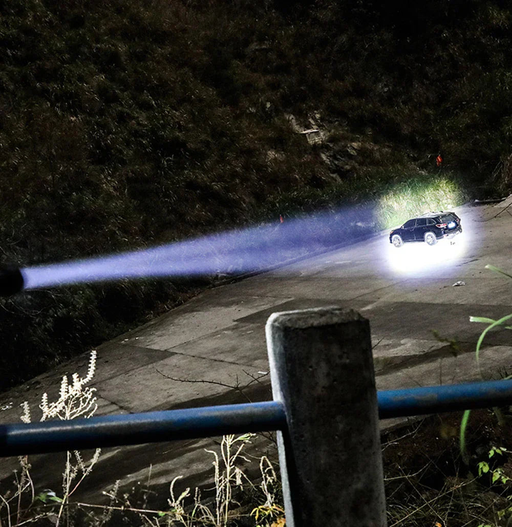Compact Rechargeable LED Torch 1000 Lumens