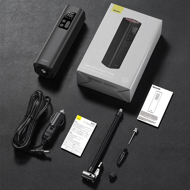 Mini Fast Air Pump Tire Inflator Kit