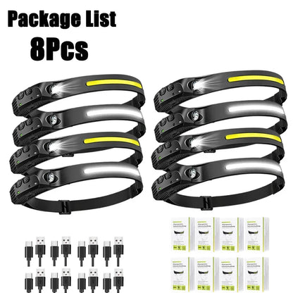Bright Portable LED Flashlight Headlamp