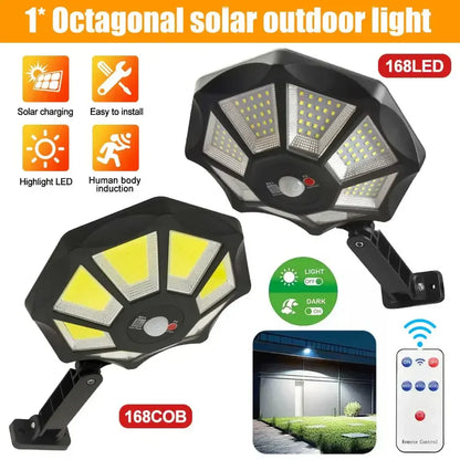 Bright Solar Powered LED Outdoor Light with Motion Sensor