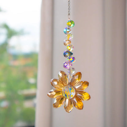 Vibrant Stained Glass Window Ornament