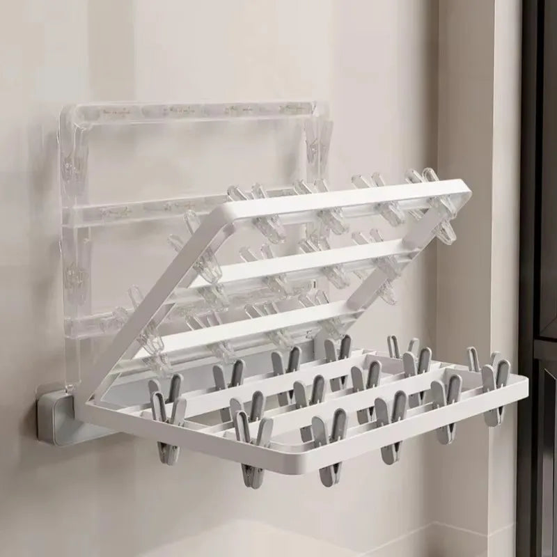 Space Saving Foldable Wall Mount Dryer Rack