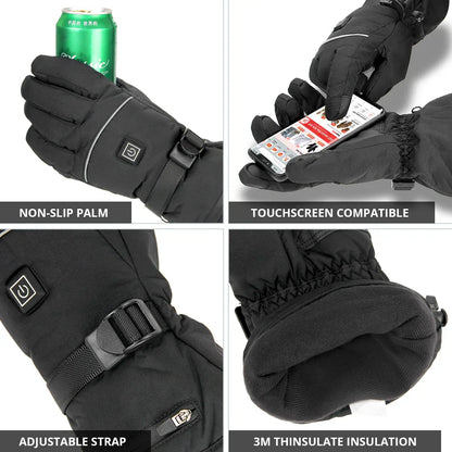 Warm Touch Insulated Waterproof Heated Gloves