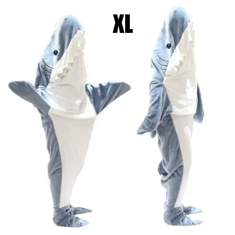 Cozy Shark Hoodie Blanket Costume