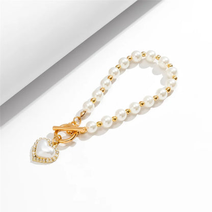 Elegant Crystal Heart Bangle Jewelry