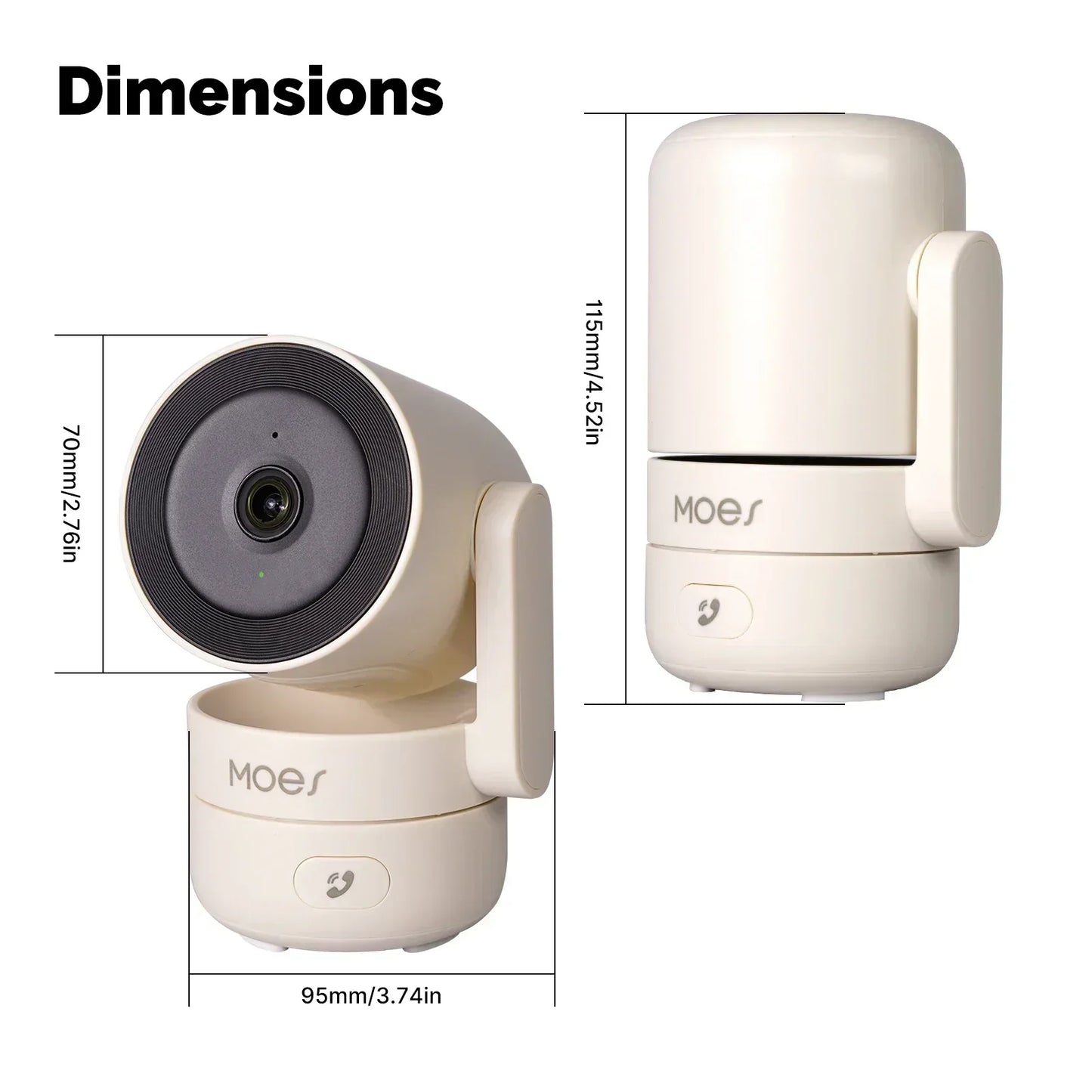 Wireless Smart Home Security Camera 4MP HD WiFi