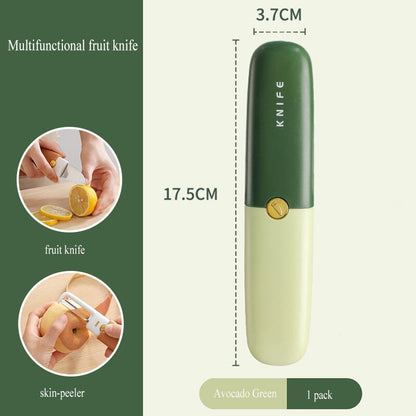 Compact 3 in 1 Pocket Peeler Knife