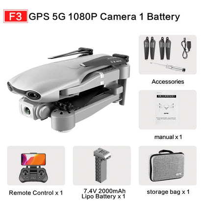 4K High Speed Dual Camera GPS Quadcopter Drone