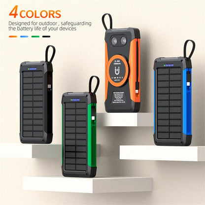Portable Solar Power Bank 10000mAh Fast Charger
